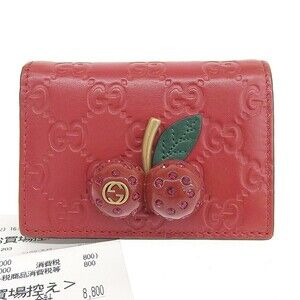 GUCCI Red Leather Wallet